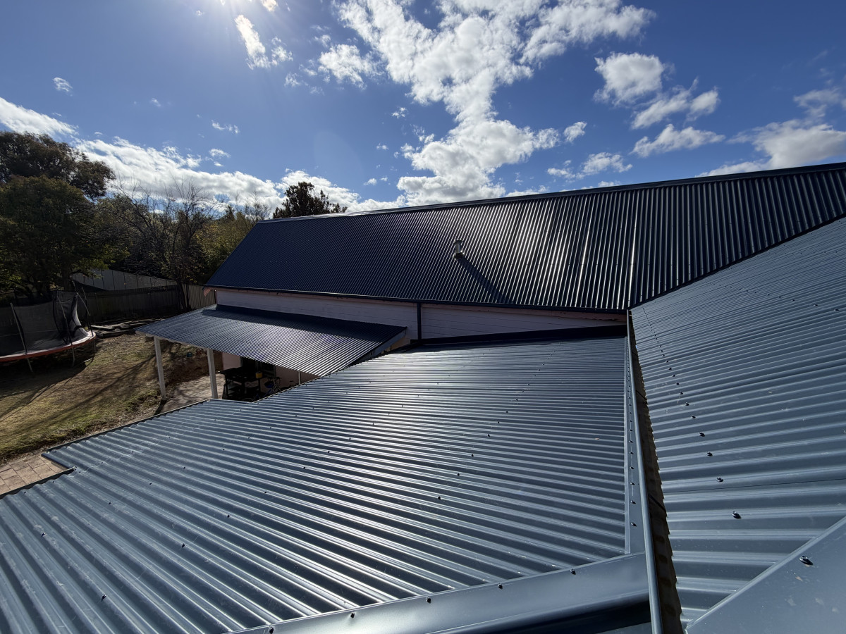Dark Blue Metal Roof Replacement in Armidale